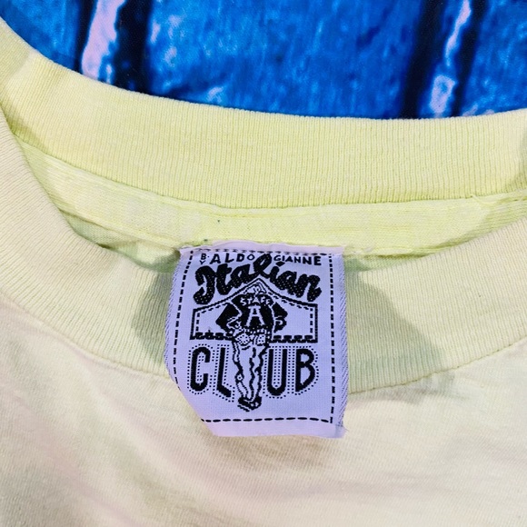 Vintage Aldo Gianne Italian Club T-shirt size L dated 1990 - Picture 5 of 7